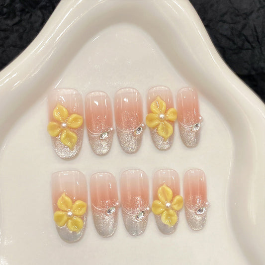 Classic French Press-On Nail Design