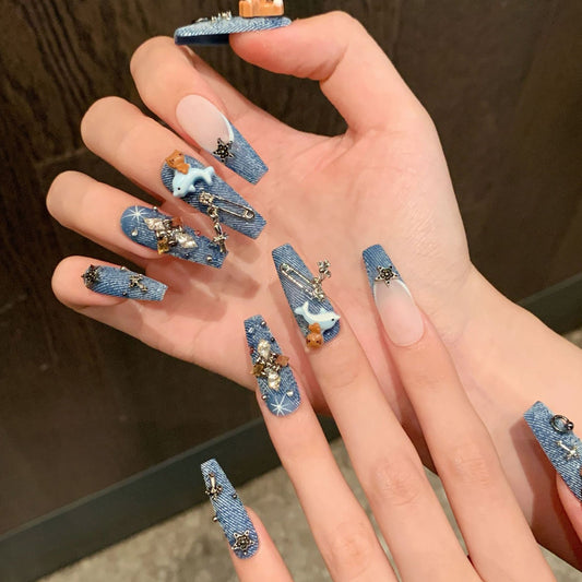 Metallic Charm Press-On Decorations