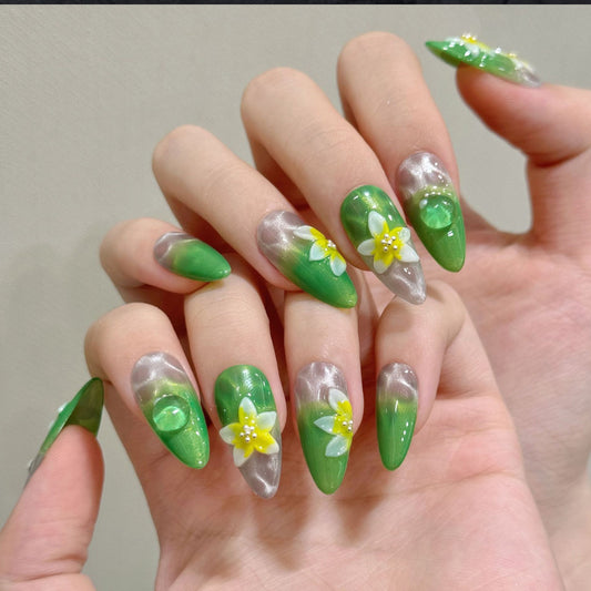 Transparent Jelly Press-On Nail Finish