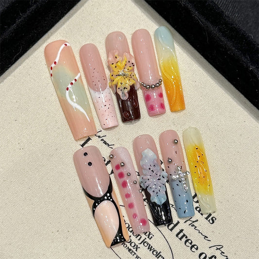 Mixed Style Nail Art Kit - Kawaii Character Designs
