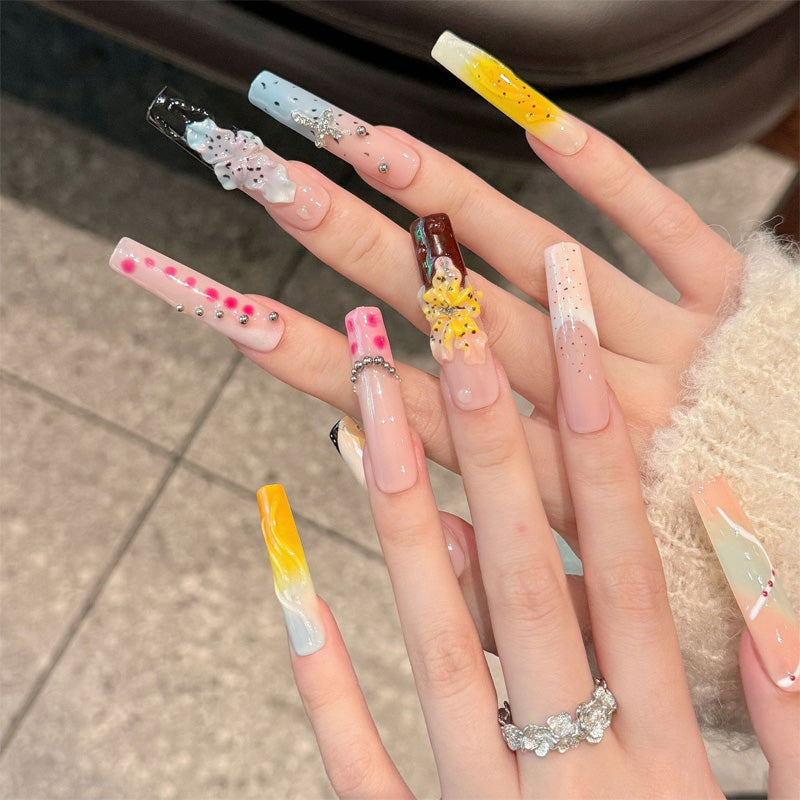 Kawaii character nails