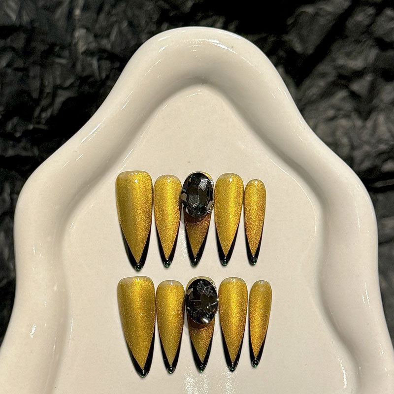 Handmade Press On Chrome Nails - Complete Luxury Nail Set