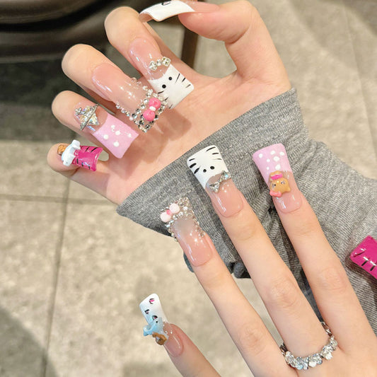 Cute Character 3D Design - Kawaii Nail Art Collection
