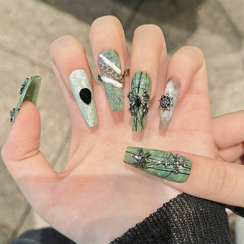 Spider web nail design