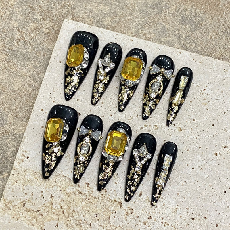 Handmade Stiletto Luxury Nails - Complete Premium Nail Set