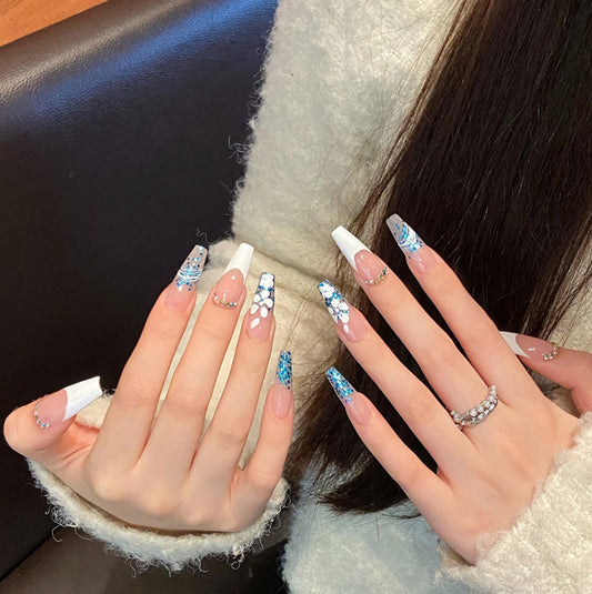 . Gradient Glitter Effects - Sparkling Ombre Nail Embellishments