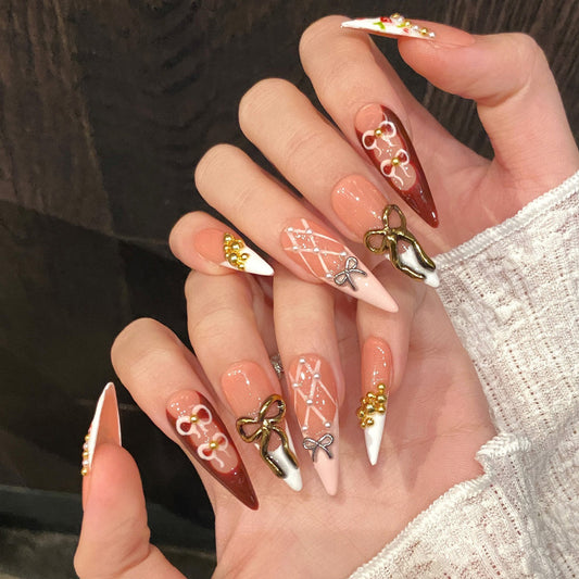 Gold Pearl Embellishments - Premium Luxury Nail Accessories