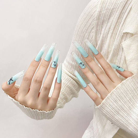 Mint Green Ocean Theme Design - Tropical Beach Nail Art Collection