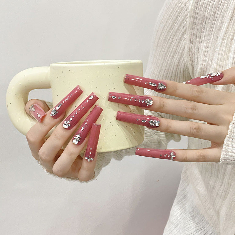Flower Pattern Crystal Embellishments - Delicate Floral Nail Accessories