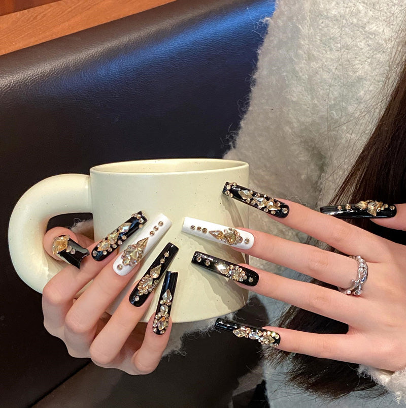 Metallic Gold Flower Embellishments - Luxury Botanical Nail Accessories