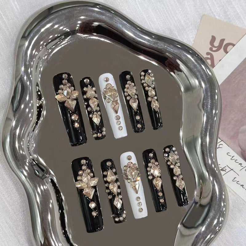 Handmade Slim Square Premium Nails - Complete Luxury Press On Set