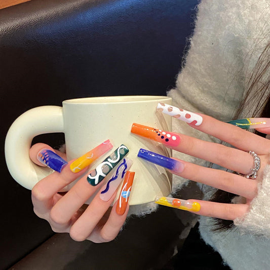 Creative Artistic Elements - Unique Pattern Nail Embellishments