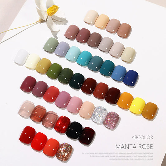 48 Color Whitening Brightening Complexion Shining Flash Bare Color Uv Gel Nail Polish