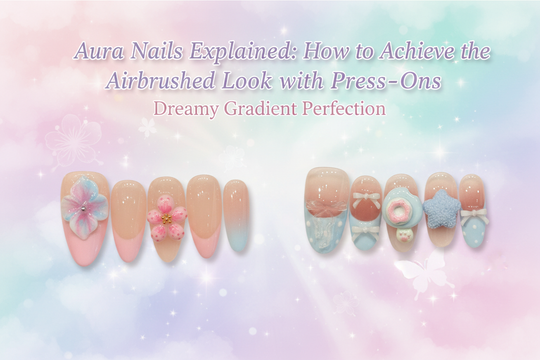 Aura Nails Explained: How to Achieve the Airbrushed Look with Press-Ons