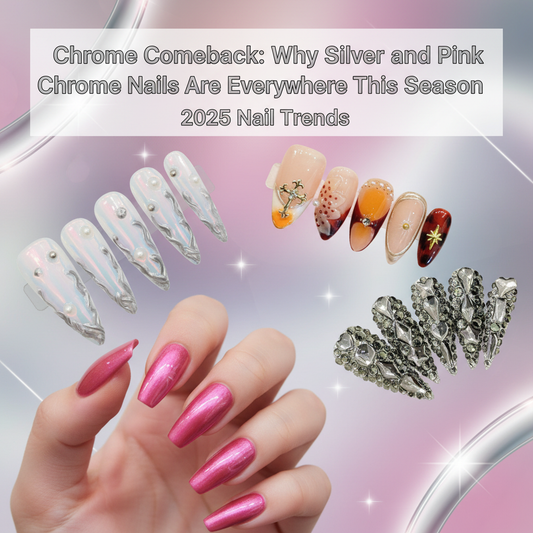 Chrome Comeback: Why Silver and Pink Chrome Nails Are Everywhere This Season