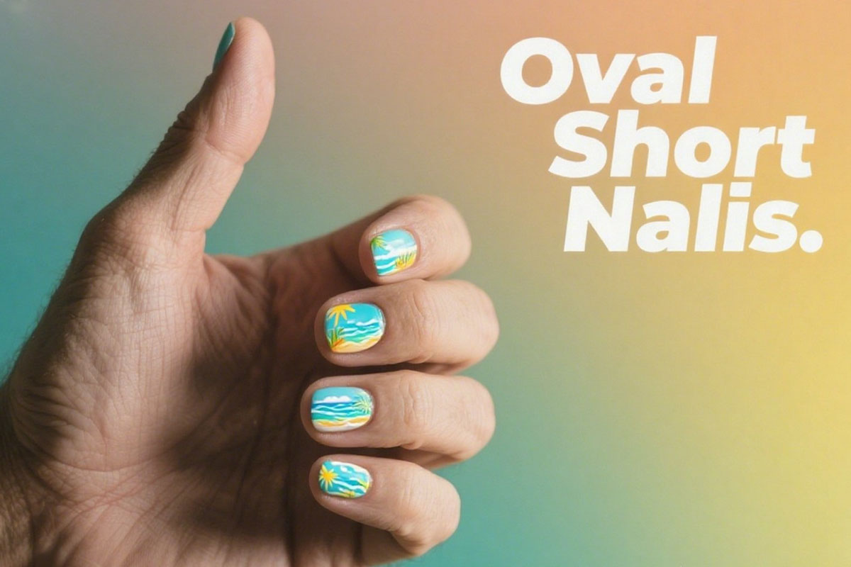 KAPOWNAILS Oval Short press-on nails provide a classic and timeless look. 