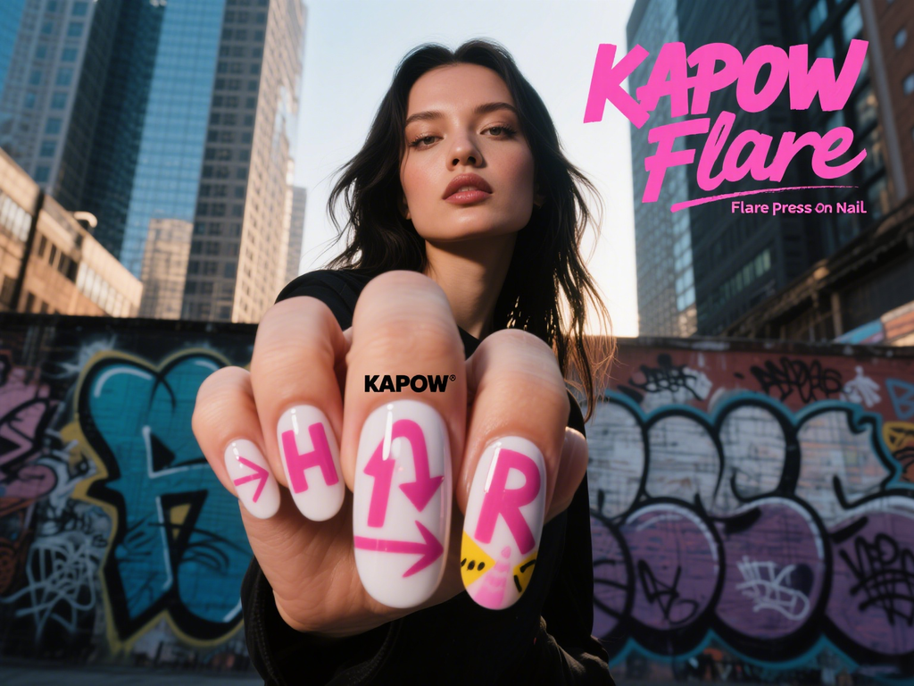  Flare press-on nails 