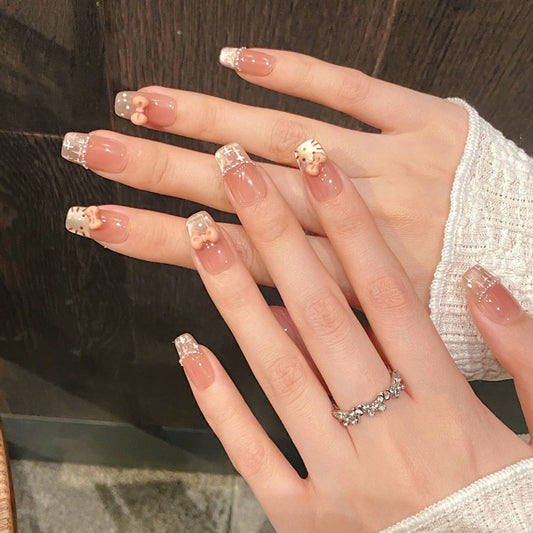 Rhinestone Bow Embellishments - Charming Decorative Nail Accessories