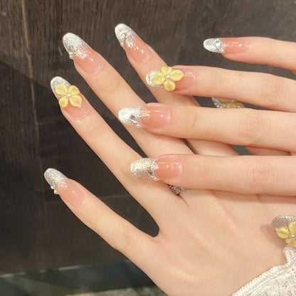 Delicate Floral Press-On Accents