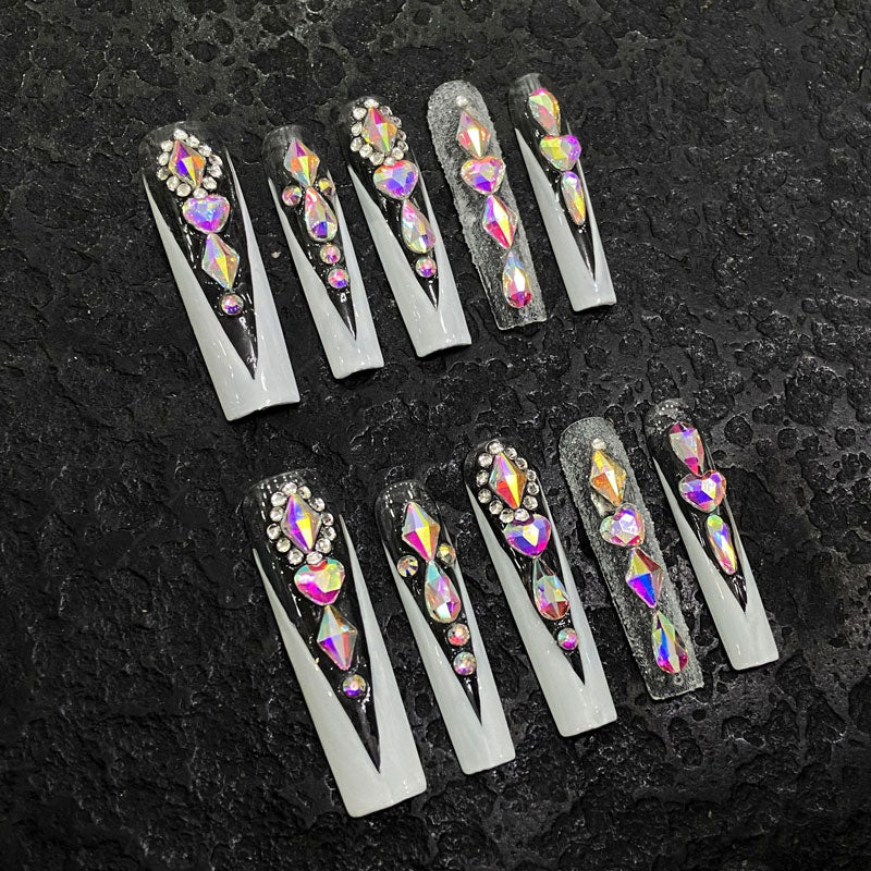Press On Coffin Nails - Complete Professional Nail Set