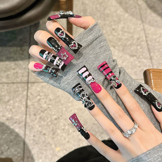 Mixed Pattern Nail Art - Creative Multi-Design Collection