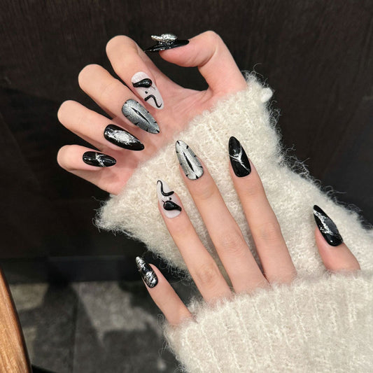 Almond Shape Elegance - Classic Tapered Nail Silhouette