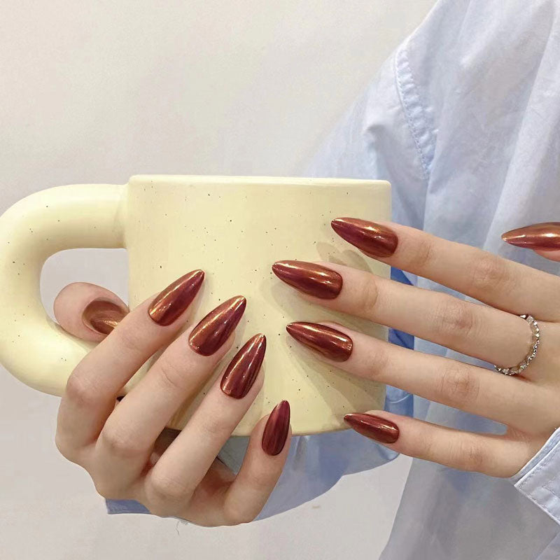 Classic Almond Shape Design - Elegant Tapered Nail Silhouette

