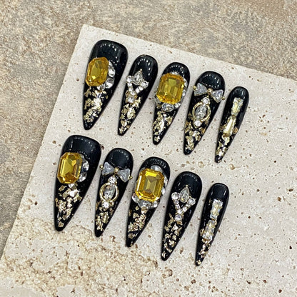 Handmade Stiletto Luxury Nails - Complete Premium Nail Set