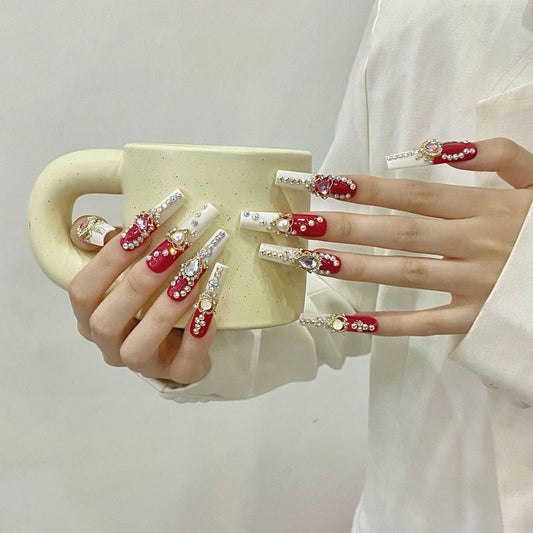 Gold Metallic Decoration Details - Ornate Luxury Nail Accessories