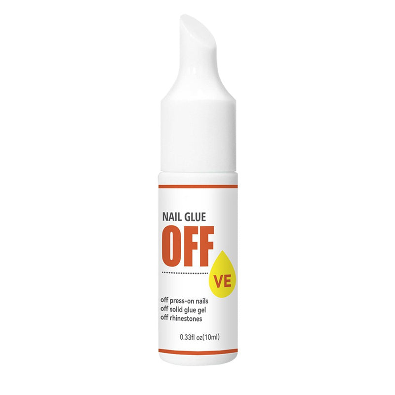 Kapownails Nail Glue Off remover in a bottle with a precision tip for lifting press-on nails and solid glue gel