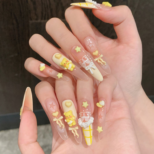 Star Moon Celestial Decorations - Cosmic Kawaii Nail Embellishments