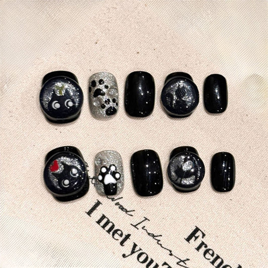 Squoval Short Press On Nails for Modern Minimalist