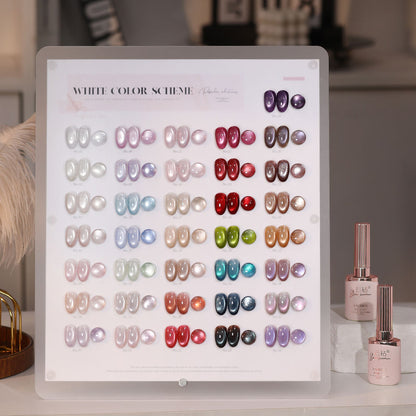 36 Colors Pearl Cat Eye Gel Polish Set Magnetic Aurora UV LED Soak Off Nail Gel