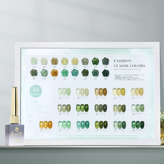 16 Color 15ml Mint Cream Green High Pigment Long Lasting Salon Grade Soak Off UV LED Nail Gel