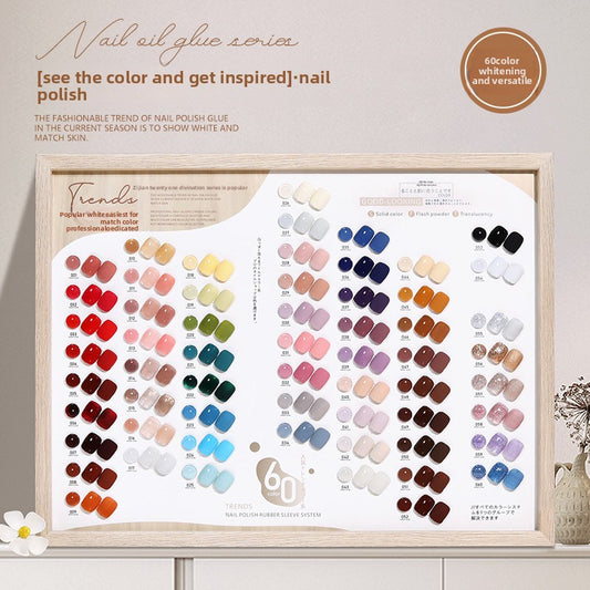 60 Color 15ML Skin Brightening Sparkling UV Nail Gel, Salon Exclusive