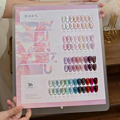 36 Colors Stroll Through Time Cat Eye Gel Polish Set UV LED Soak Off