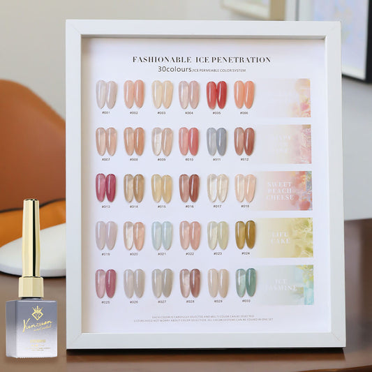 30 Colors  15ML Peach Panna Cotta Long Lasting Soak Off UV LED Nail Gel Polish