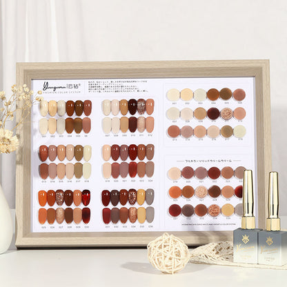 36 Colors Caramel Macchiato Nude Gel Polish Set 15ML Milky Brown UV LED Nail Gel