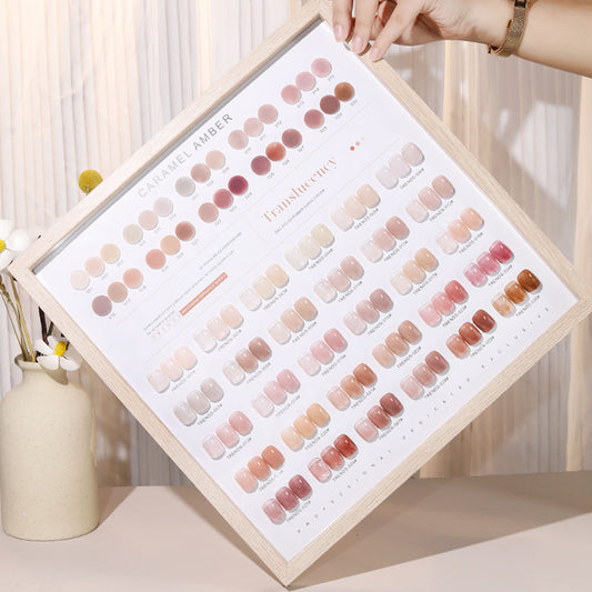 30 Colors Caramel Nude Translucent Nail Gel Polish 15ml UV LED Soak