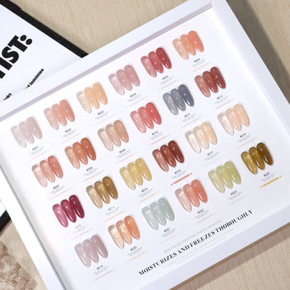 24 Colors Milky Nude Jelly Gel Polish UV LED Soak Off Nail Gel for Salon