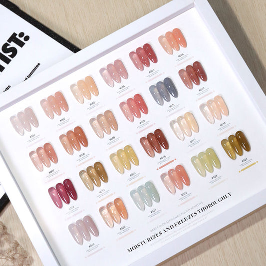 24 Colors Milky Nude Jelly Gel Polish UV LED Soak Off Nail Gel for Salon
