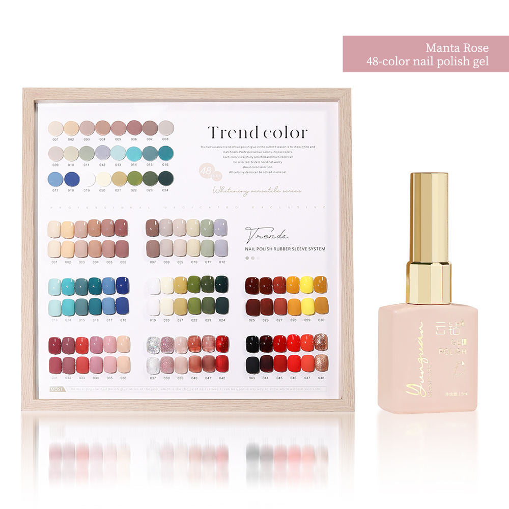48 Color Whitening Brightening Complexion Shining Flash Bare Color Uv Gel Nail Polish