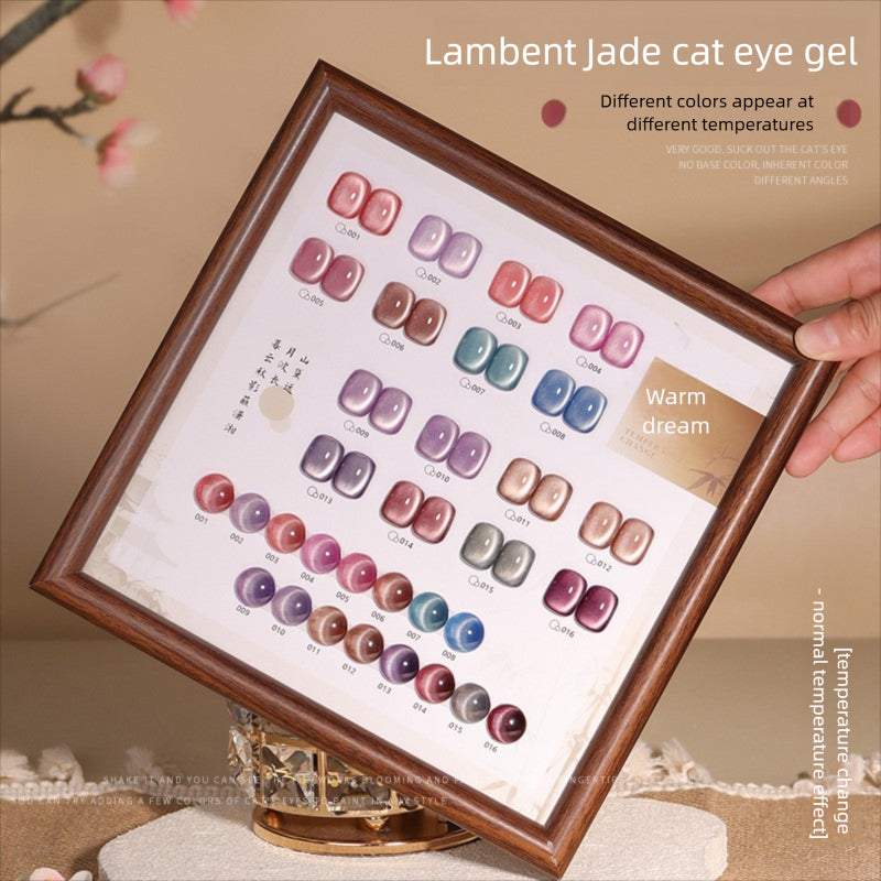 16 Colors 15ml Lambent Jade Temperature Color Changing Cloud Diamond Cat Eye UV Nail Gel