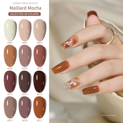 30 Colors  15ML Maillard Caramel Mocha Soak Off UV LED Nail Gel, Early Autumn Trend Color