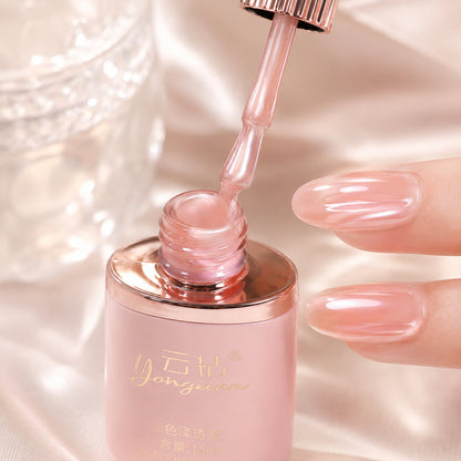 18 Colors 15ml Peach Pearl Jelly Translucent Cat Eye Soak Off UV LED Nail Gel Set