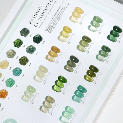 16 Color 15ml Mint Cream Green High Pigment Long Lasting Salon Grade Soak Off UV LED Nail Gel