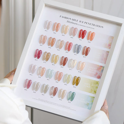 30 Colors  15ML Peach Panna Cotta Long Lasting Soak Off UV LED Nail Gel Polish