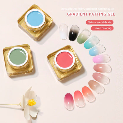 High Saturation Natural Blending Gradient Blusher UV Nail Gel Set