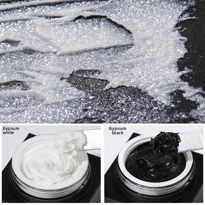 3D Embossed Plaster Gel - Viral Baroque Micro Carving Japanese Sand Carving UV Gel Nail Art