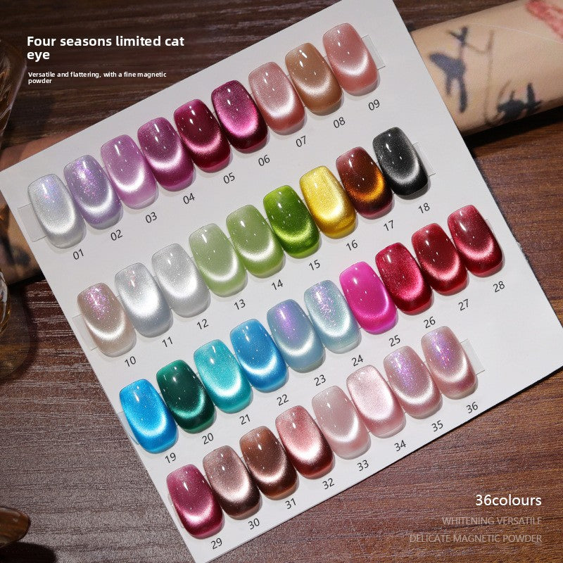 36 Colors Shimmer Cat Eye Gel Polish Magnetic Effect UV Gel Nail Polish